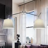 BVH Modern Tolomeo Basculante Sospensione due bracci pergamena  Pendant  michele de lucchi Design