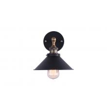 Metal Filament Sconce Black