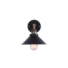 Metal Filament Sconce Black