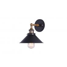 Metal Filament Sconce Black