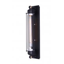 Grand Edison Caged Sconce Black