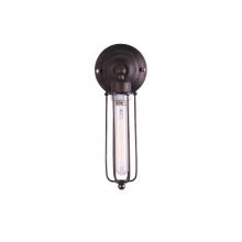 Edison Caged Sconce Black