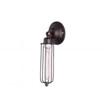 Edison Caged Sconce Black