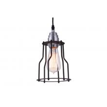 Cage Filament Pendant Black