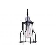 Cage Filament Pendant Black