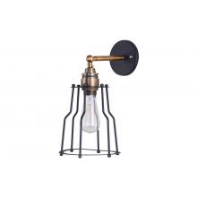 Industrial Filament Sconce Black