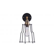 Industrial Filament Sconce Black