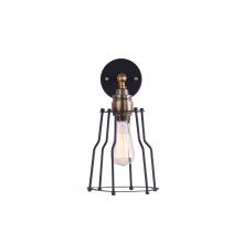 Industrial Filament Sconce Black