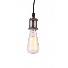 Bare Bulb Filament Pendant Bla...