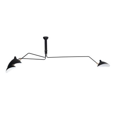 Three-Arm Ceiling Lamp Serge Mouille France Design
