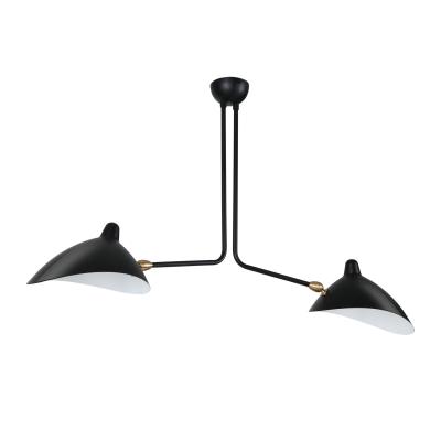 Two-Arm Ceiling Lamp Serge Mouille France Design