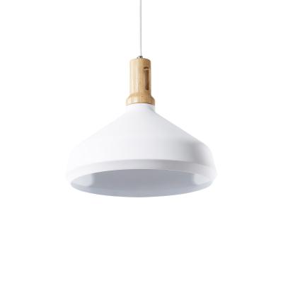 Aluminum wood Pendant Light B white-8427s