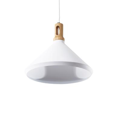 Aluminum wood Pendant Light B white-8427s