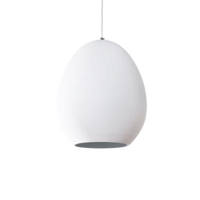 Aluminum egg Pendant Light-White-8437S