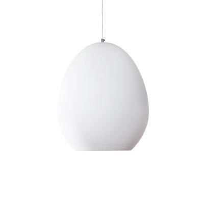 Aluminum egg Pendant Light-White-8437S