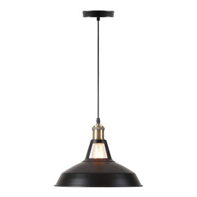 Bushwick Industrial Pendant Light - Black-8605S-BK