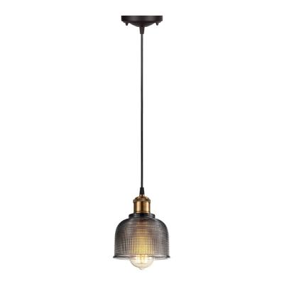 Tulip Glass Pendant Lamp - Blue/BLACK-8606S-BE/BK