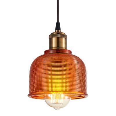  Tulip Glass Pendant Lamp - Orange/White-8606S-OE