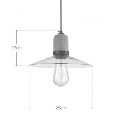  Akira Round Pendant Light - Clear-8608S