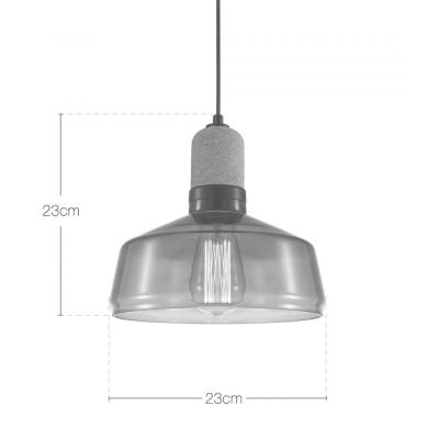 Akira Dome Pendant Light - Clear-8609S