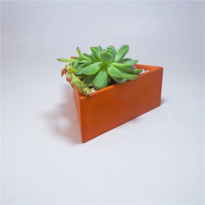 Cement flowerpot triangle succulents micro landscape Flowerpot