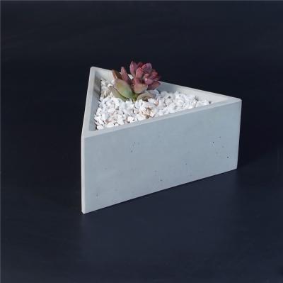 Cement flowerpot triangle succulents micro landscape Flowerpot