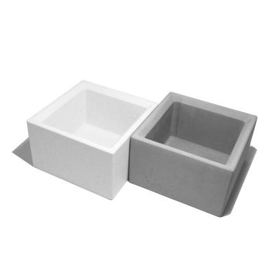 Cement flower pot square H-06