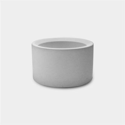 Cement flower pot round H-07