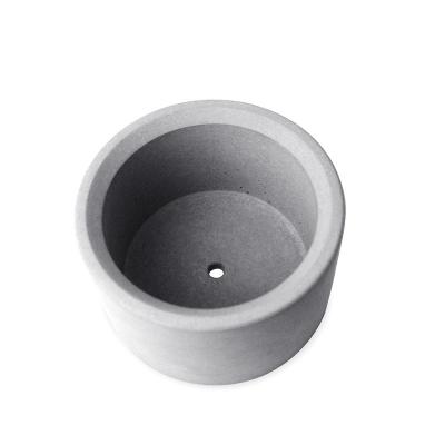 Cement flower pot round H-07