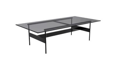 Carbon Steel Glass Sidee Table