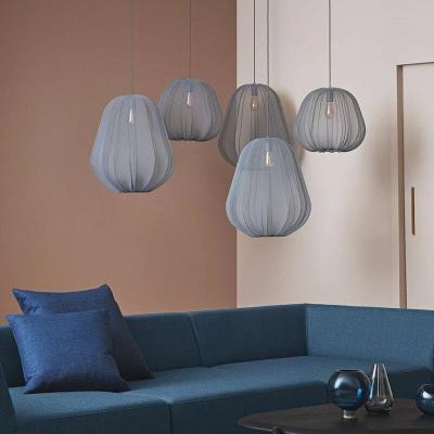 Polyester grey Mesh Gauze Ceiling Lamp
