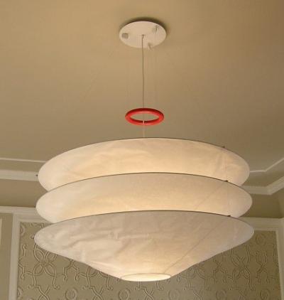 Floating DuPont Paper Pendant Light