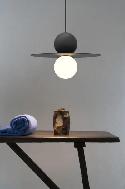 Glass Rope Cord Pendant Light