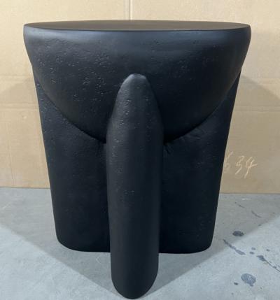 Magnesium Oxide Black Side Table