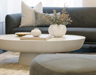 Ellipse Magnesium Oxide Coffee Table