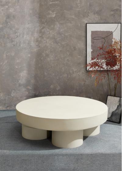 Magnesium Oxide Thick Pillar Coffee Table