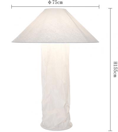 Lampampe DuPont Paper Iron Floor Lamp